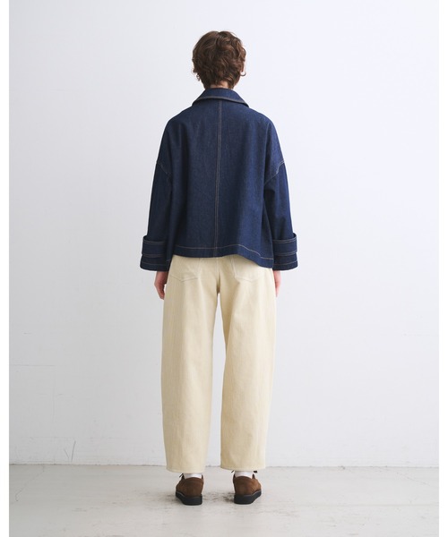 Traditional Weatherwear（トラディショナルウェザーウェア）の「MALTON B/T SHORT DENIM（デニムジャケット・レディース・ワンウォッシュ・30/34）」の5枚目の写真