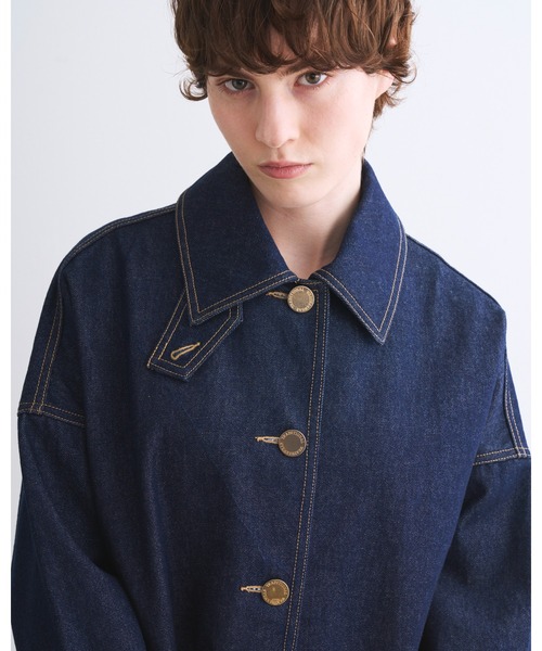 Traditional Weatherwear（トラディショナルウェザーウェア）の「MALTON B/T SHORT DENIM（デニムジャケット・レディース・ワンウォッシュ・30/34）」の6枚目の写真
