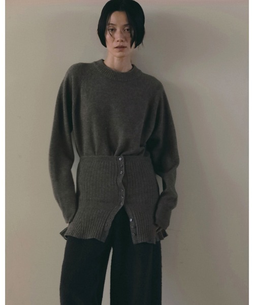anuke(アンヌーク)の「Wool 2way Bustier(その他トップス・レディース・ブルー系その他/モカ/チャコールグレー・FREE)」の9枚目の写真
