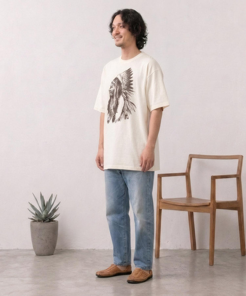 ZIP FIVE(ジップファイブ)の「エスニック Tシャツ インディアン ネイティブ アメカジ(Tシャツ/カットソー・メンズ・ネイビー系/グレー/スミクロ/ホワイト・X-LARGE/MEDIUM)」の7枚目の写真