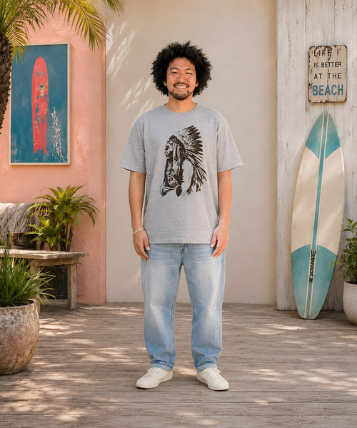 ZIP FIVE(ジップファイブ)の「エスニック Tシャツ インディアン ネイティブ アメカジ(Tシャツ/カットソー・メンズ・ネイビー系/グレー/スミクロ/ホワイト・X-LARGE/MEDIUM)」の12枚目の写真
