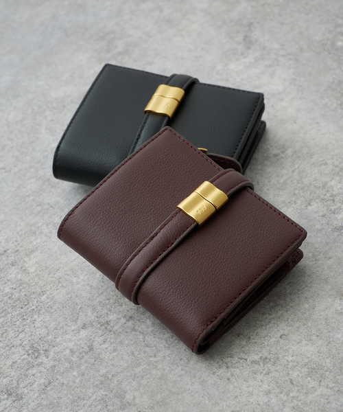 Spick & Span（スピックアンドスパン）の「《WEB限定 / 追加》TOV / トーヴ  PAON WALLET*（財布・レディース・チョコ/ブラック・FREE）」の4枚目の写真