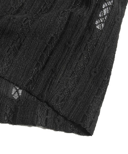 neos(ネオス)の「【neos】透かし メッシュ シアー ポロシャツ ルーズシルエット ユニセックス メンズ レディース(ポロシャツ・メンズ・ブラック/ホワイト・X-LARGE/MEDIUM/LARGE)」の18枚目の写真