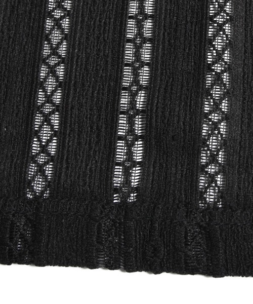 neos(ネオス)の「【neos】透かし メッシュ シアー ポロシャツ ルーズシルエット ユニセックス メンズ レディース(ポロシャツ・メンズ・ブラック/ホワイト・X-LARGE/MEDIUM/LARGE)」の17枚目の写真