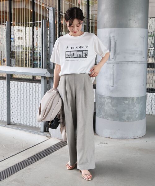 le.coeur blanc(ルクールブラン)の「【日本製】マリンタックパンツ(その他パンツ・レディース・ベージュ系その他2/ネイビー/ブラウン系その他2・36/38)」の15枚目の写真