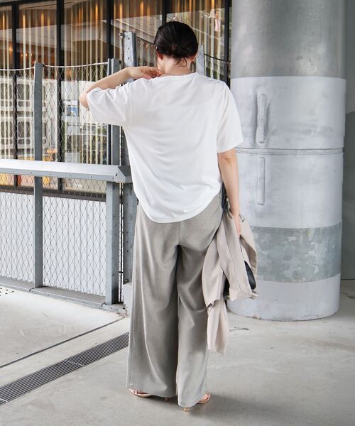le.coeur blanc(ルクールブラン)の「【日本製】マリンタックパンツ(その他パンツ・レディース・ベージュ系その他2/ネイビー/ブラウン系その他2・36/38)」の17枚目の写真
