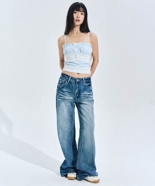 ZEROPLANET(ゼロプラネット)の「ノバレースチューブトップ BLUE(Tシャツ/カットソー・レディース・その他・F)」の3枚目の写真