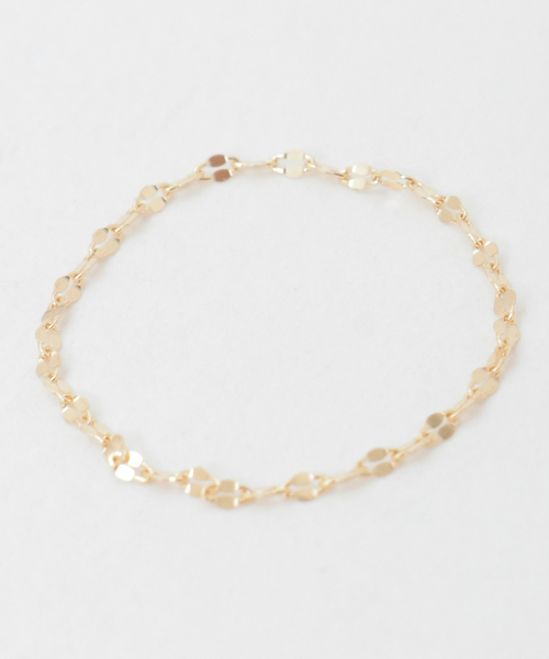 martinique（マルティニーク）の「【wePERM /ウィパーマ 】Superfine Pancake Chain Ring（リング・レディース・ゴールド・2/1/3）」の2枚目の写真