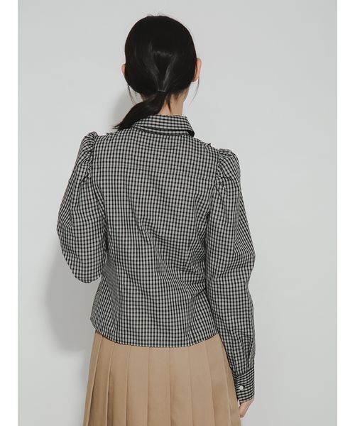 FURFUR（ファーファー）の「ボウタイフリルブラウス（シャツ/ブラウス・レディース・ブルー/ブラック/ライトピンク・F）」の10枚目の写真