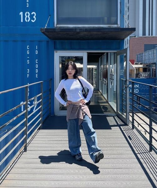 ZIZEMUSEUM(ジゼミュージアム)の「LAYERED SNAP WRAP SKIRT (TAUPE GRAY)(スカート・レディース・その他・OS)」の7枚目の写真