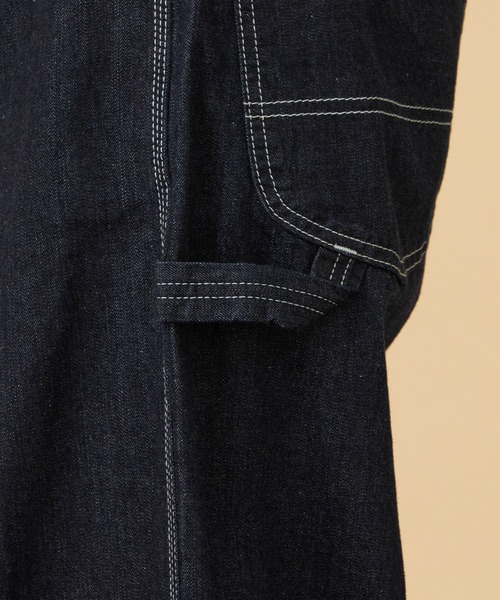 Lee(リー)の「ARCH PAINTER/アーチペインターデニムパンツ DUNGAREES【セットアップ対応】(デニムパンツ・レディース・ストライプ/ダークインディゴブルー/インディゴブルー・X-SMALL/MEDIUM/SMALL)」の12枚目の写真