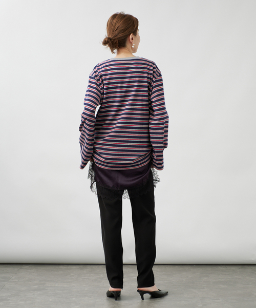 Le Minor（ルミノア）の「Le minor ルミノア Coqette ロングスリーブ 18JG19604（Tシャツ/カットソー・レディース・グレー/ブラウン・SMALL/X-SMALL）」の19枚目の写真