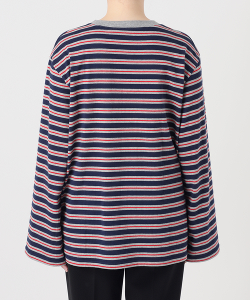 Le Minor（ルミノア）の「Le minor ルミノア Coqette ロングスリーブ 18JG19604（Tシャツ/カットソー・レディース・グレー/ブラウン・SMALL/X-SMALL）」の8枚目の写真