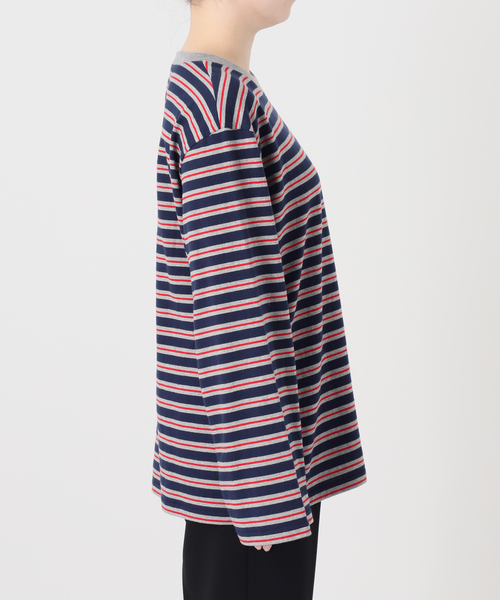 Le Minor（ルミノア）の「Le minor ルミノア Coqette ロングスリーブ 18JG19604（Tシャツ/カットソー・レディース・グレー/ブラウン・SMALL/X-SMALL）」の9枚目の写真