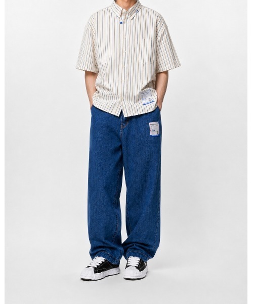 THE TOKYO(ザトウキョウ)の「【in・stru(men-tal)./インストールメンタル】I17SH122 COTTON HIGH DENSITY STRIPE SS SHIRTS /Maison MIHARAYASUHIRO/メゾンミハラヤスヒロ(シャツ/ブラウス・メンズ・ライトブルー/ホワイト・44/46)」の3枚目の写真