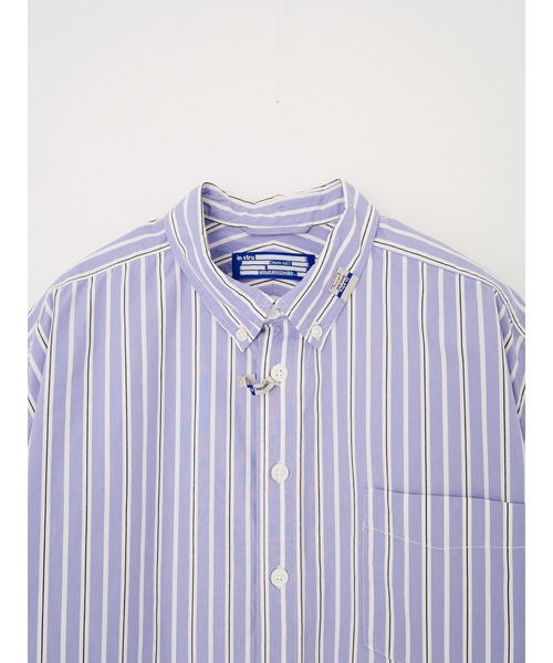 THE TOKYO(ザトウキョウ)の「【in・stru(men-tal)./インストールメンタル】I17SH122 COTTON HIGH DENSITY STRIPE SS SHIRTS /Maison MIHARAYASUHIRO/メゾンミハラヤスヒロ(シャツ/ブラウス・メンズ・ライトブルー/ホワイト・44/46)」の14枚目の写真