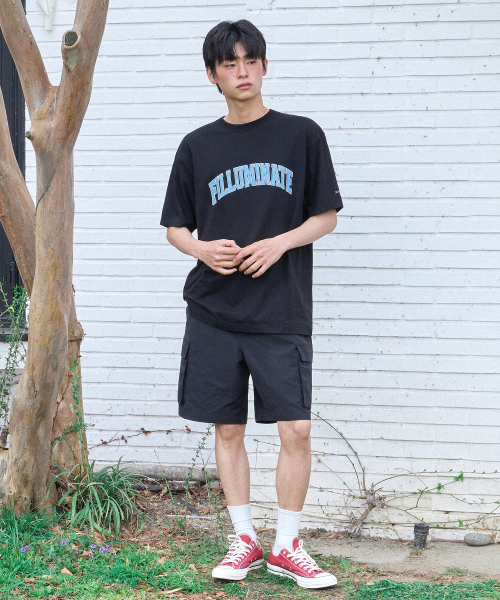 F.ILLUMINATE(フィルミネイト)の「ツートンアーチロゴTシャツ-ネイビー(Tシャツ/カットソー・レディース・その他・SMALL/MEDIUM/LARGE)」の7枚目の写真