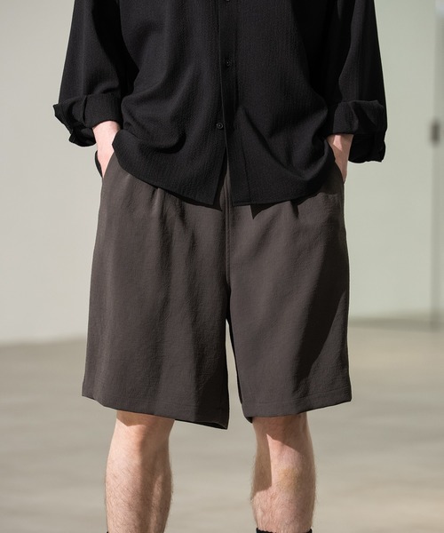 CITY TOKYO(シティトウキョウ)の「【CITY TOKYO/シティートーキョー】Multi-flex ワイドショーツ(その他パンツ・メンズ・ダークブラウン/ブラック・1/2)」の11枚目の写真