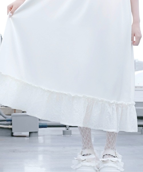 Whinny(ホワイニー)の「Whinny/【2026夏新作♪】メレンゲしゅがーわんぴっぴ(ワンピース・レディース・ブラック/ホワイト/サックスブルー・FREE)」の15枚目の写真