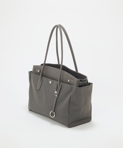 Breath TOPKAPI(ブレストプカピ)の「【Breath TOPKAPI】NEST ネスト リンクルナイロン A4 トートバッグ / 肩掛け / 撥水(トートバッグ・レディース・ブラック/グレー・FREE)」の19枚目の写真