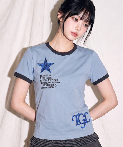 THE GREEN LAB（ザグリーンラボ）の「STARリング半袖Tシャツ [メランジグレー]（Tシャツ/カットソー・レディース・その他・FREE）」の22枚目の写真