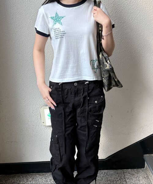THE GREEN LAB（ザグリーンラボ）の「STARリング半袖Tシャツ [メランジグレー]（Tシャツ/カットソー・レディース・その他・FREE）」の16枚目の写真