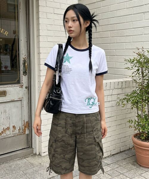 THE GREEN LAB（ザグリーンラボ）の「STARリング半袖Tシャツ [メランジグレー]（Tシャツ/カットソー・レディース・その他・FREE）」の8枚目の写真