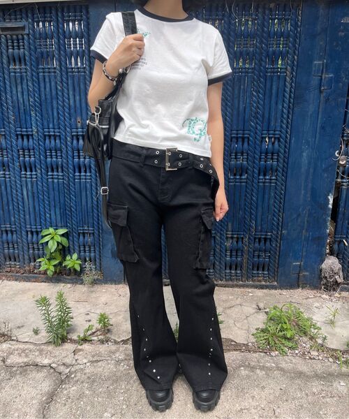 THE GREEN LAB（ザグリーンラボ）の「STARリング半袖Tシャツ [メランジグレー]（Tシャツ/カットソー・レディース・その他・FREE）」の10枚目の写真