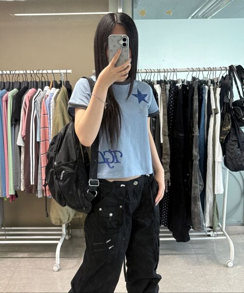 THE GREEN LAB（ザグリーンラボ）の「STARリング半袖Tシャツ [メランジグレー]（Tシャツ/カットソー・レディース・その他・FREE）」の11枚目の写真