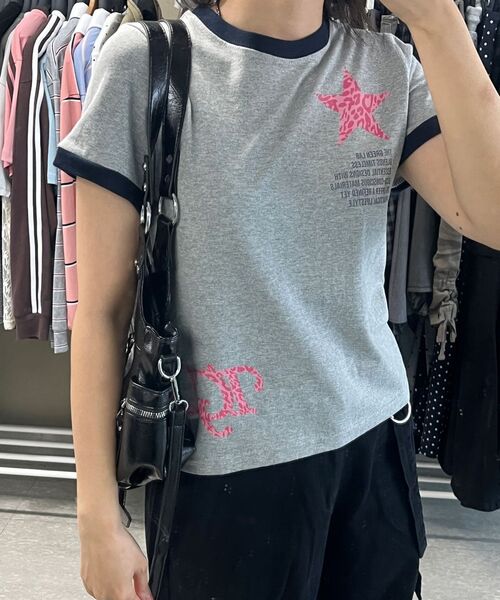 THE GREEN LAB（ザグリーンラボ）の「STARリング半袖Tシャツ [メランジグレー]（Tシャツ/カットソー・レディース・その他・FREE）」の12枚目の写真