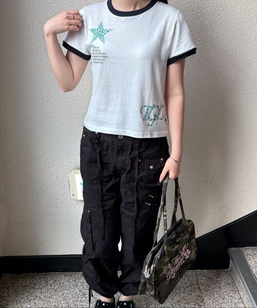 THE GREEN LAB（ザグリーンラボ）の「STARリング半袖Tシャツ [メランジグレー]（Tシャツ/カットソー・レディース・その他・FREE）」の3枚目の写真
