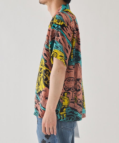 SUN SURF(サンサーフ)の「【SUN SURF/サンサーフ】GAUGUIN WODCUT MYSTIC SPECIAL EDITTION(シャツ/ブラウス・メンズ・ブラック・L/XL)」の6枚目の写真