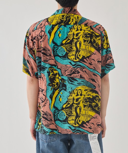 SUN SURF(サンサーフ)の「【SUN SURF/サンサーフ】GAUGUIN WODCUT MYSTIC SPECIAL EDITTION(シャツ/ブラウス・メンズ・ブラック・L/XL)」の7枚目の写真