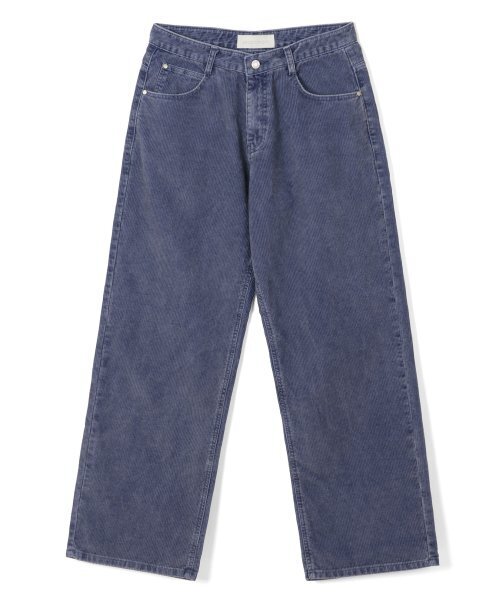 SECONDMONO(セカンドモノローグ)の「コーデュロイワイドパンツブルー_SEPT030BLUE(その他パンツ・レディース・その他・30/28/32)」の2枚目の写真