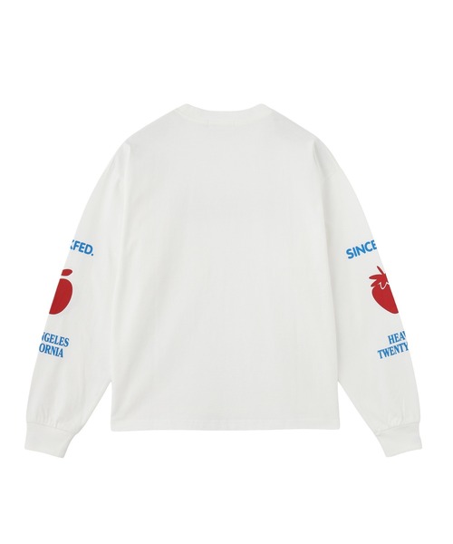 MILKFED.(ミルクフェド)の「FRUIT SLEEVE PRINT L/S TEE(Tシャツ/カットソー・レディース・ホワイト/オレンジ/アッシュ・M/L)」の4枚目の写真