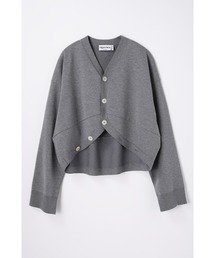hem-design cardigan