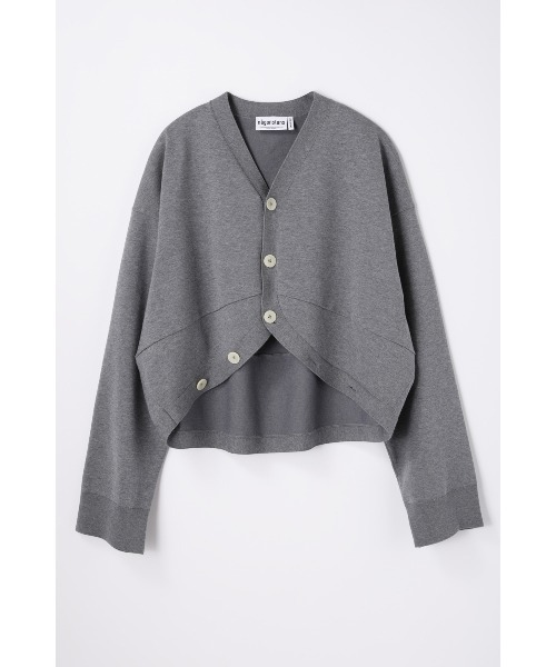 nagonstans(ナゴンスタンス)の「hem-design cardigan(カーディガン/ボレロ・レディース・ダークグリーン/チャコールグレー/ブラック・MEDIUM)」の3枚目の写真