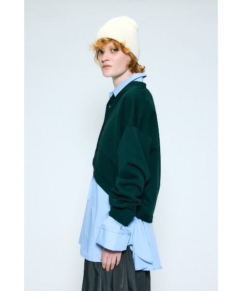 nagonstans(ナゴンスタンス)の「hem-design cardigan(カーディガン/ボレロ・レディース・ダークグリーン/チャコールグレー/ブラック・MEDIUM)」の6枚目の写真
