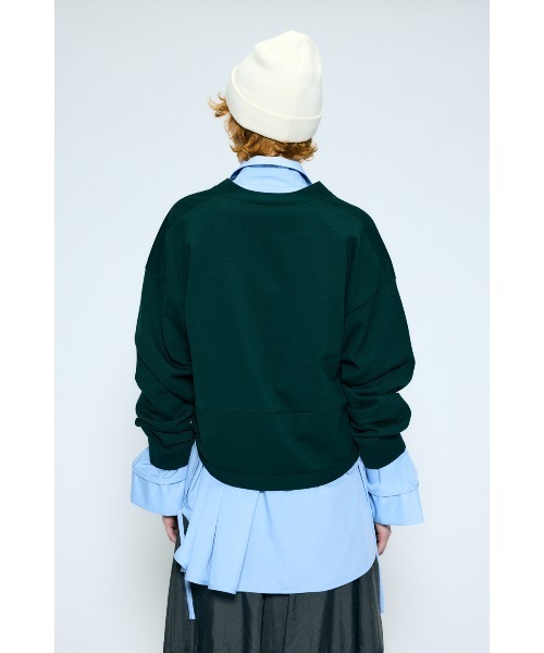 nagonstans(ナゴンスタンス)の「hem-design cardigan(カーディガン/ボレロ・レディース・ダークグリーン/チャコールグレー/ブラック・MEDIUM)」の7枚目の写真