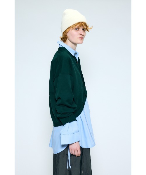 nagonstans(ナゴンスタンス)の「hem-design cardigan(カーディガン/ボレロ・レディース・ダークグリーン/チャコールグレー/ブラック・MEDIUM)」の8枚目の写真