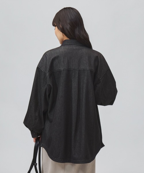 TIGORA（ティゴラ）の「ティゴラ TIGORA UVカットデニムジャケット（デニムジャケット・レディース・サックスブルー/ブラック・S/M/L/XL）」の14枚目の写真
