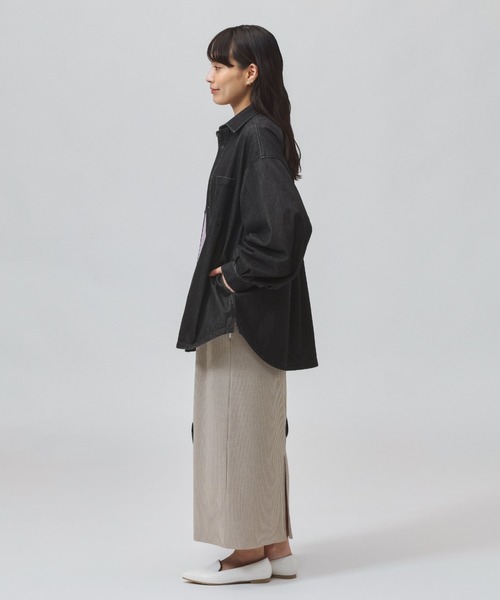 TIGORA（ティゴラ）の「ティゴラ TIGORA UVカットデニムジャケット（デニムジャケット・レディース・サックスブルー/ブラック・S/M/L/XL）」の16枚目の写真