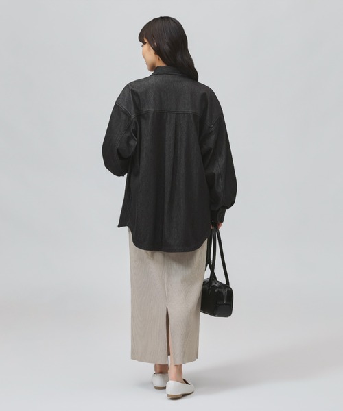 TIGORA（ティゴラ）の「ティゴラ TIGORA UVカットデニムジャケット（デニムジャケット・レディース・サックスブルー/ブラック・S/M/L/XL）」の17枚目の写真