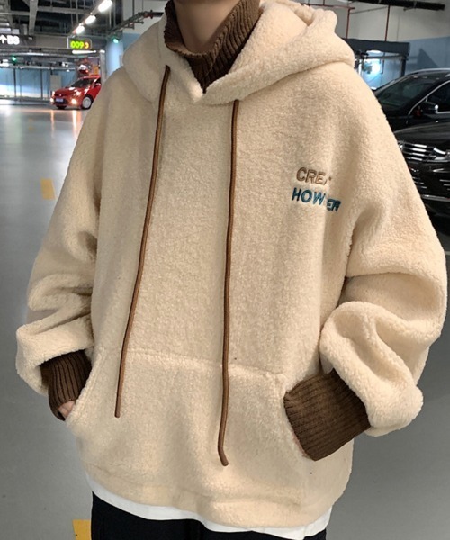 KELVIN(ケルヴァン)の「Cloud Fleece Hoodie クラウドフリースフーディ(パーカー・メンズ・アイボリー・MEDIUM/LARGE)」の1枚目の写真