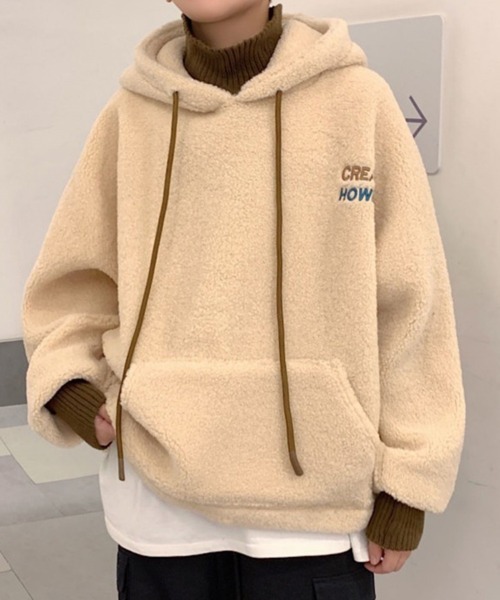 KELVIN(ケルヴァン)の「Cloud Fleece Hoodie クラウドフリースフーディ(パーカー・メンズ・アイボリー・MEDIUM/LARGE)」の9枚目の写真