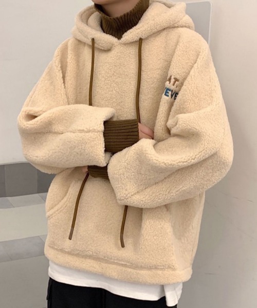 KELVIN(ケルヴァン)の「Cloud Fleece Hoodie クラウドフリースフーディ(パーカー・メンズ・アイボリー・MEDIUM/LARGE)」の10枚目の写真