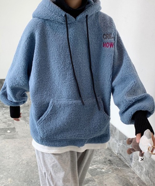 KELVIN(ケルヴァン)の「Cloud Fleece Hoodie クラウドフリースフーディ(パーカー・メンズ・アイボリー・MEDIUM/LARGE)」の2枚目の写真