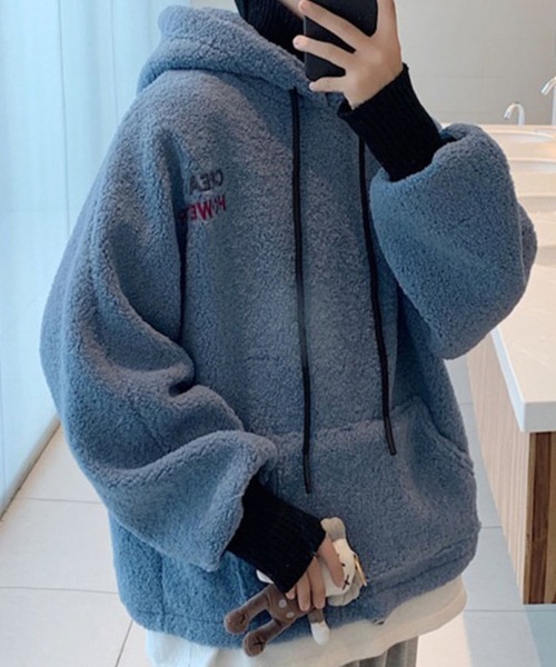 KELVIN(ケルヴァン)の「Cloud Fleece Hoodie クラウドフリースフーディ(パーカー・メンズ・アイボリー・MEDIUM/LARGE)」の3枚目の写真