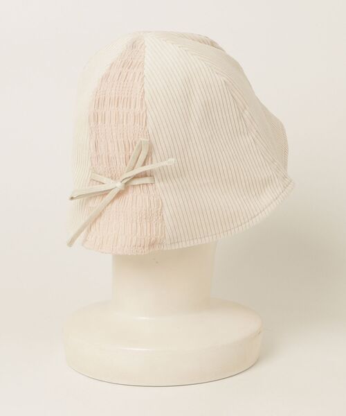 styles(スタイルス)の「Corduroy Ribbon Tulip Hat(ハット・レディース・ブラック/オフホワイト・ONE SIZE)」の3枚目の写真