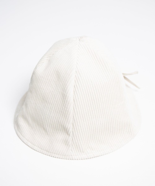 styles(スタイルス)の「Corduroy Ribbon Tulip Hat(ハット・レディース・ブラック/オフホワイト・ONE SIZE)」の7枚目の写真